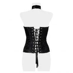 Grey Velvet Corset Collier -Sextoy Soldes corset collier 6