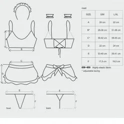 Obsessive Costume De Soubrette Maid -Sextoy Soldes costume soubrette maid obsessive tailles