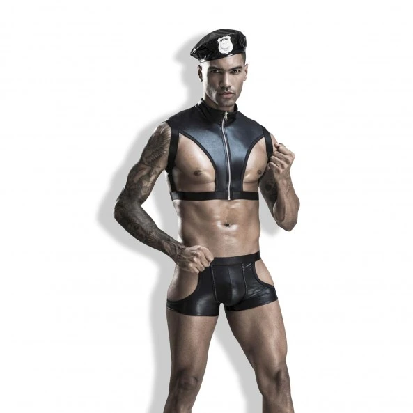 Saresia Costume Court Sexy Policier 1 Saresia Costume Court Sexy Policier