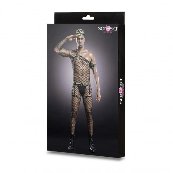 Saresia Costume Militaire En Résille 3 Saresia Costume Militaire En Résille – Image 3