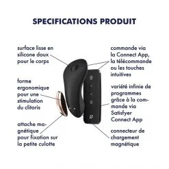 Satisfyer Culotte Vibrante Little Secret -Sextoy Soldes culotte vibrante little secret 08