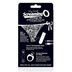 The Screaming O Culotte Vibrante Télécommandé My Secret -Sextoy Soldes culotte vibrante my secret noir 4
