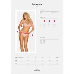 Obsessive Delicanta Ensemble 2 Pièces -Sextoy Soldes delicanta set rose 05