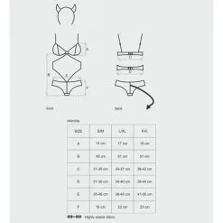 Obsessive Costume De Diablesse Infernita XXL -Sextoy Soldes dguisement de diablesse obsessive infernita rouge tailles
