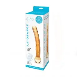 GLÄS Dildo En Verre Orange Tickler -Sextoy Soldes dildo en verre orange tickler glas 04