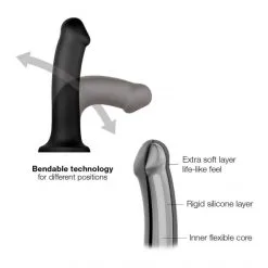 Strap-on-me Dildo Ventouse Double Densité M -Sextoy Soldes dildo ventouse double densit m 5