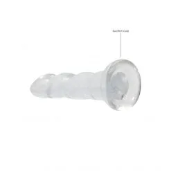 RealRock Dong Ventouse Texturé Crystal Clear 7 RealRock Dong Ventouse Texturé Crystal Clear -Sextoy Soldes dong ventouse texture crystal clear transparent realrock 03
