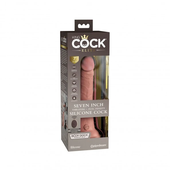 King Cock Dong Double Densité Vibrant Télécommandé 18 Cm Elite 8 King Cock Dong Double Densité Vibrant Télécommandé 18 Cm Elite – Image 8