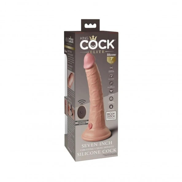 King Cock Dong Double Densité Vibrant Télécommandé 18 Cm Elite 9 King Cock Dong Double Densité Vibrant Télécommandé 18 Cm Elite – Image 9