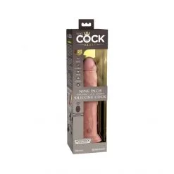 King Cock Dong Double Densité Vibrant Télécommandé 23 Cm Elite -Sextoy Soldes dong double densite vibrant telecommande 23 cm elite chair 08
