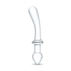 GLÄS Dong Et Plug En Verre Classic Curved Dual Ended