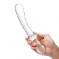 GLÄS Dong Et Plug En Verre Classic Curved Dual Ended -Sextoy Soldes dong et plug en verre classic curved dual ended 03