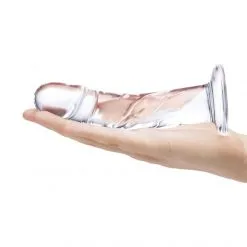 GLÄS Dong Incurvé Et Veiné En Verre Curved -Sextoy Soldes dong incurve et veine en verre curved 04