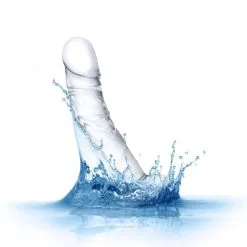 GLÄS Dong Incurvé Et Veiné En Verre Curved -Sextoy Soldes dong incurve et veine en verre curved 05