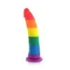 Pride Dildo Dong Ventouse Rainbow