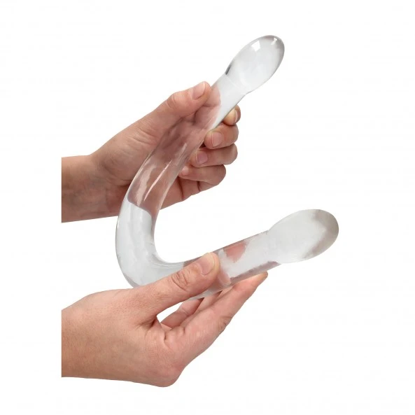 RealRock Double Dildo Crystal Clear 2 RealRock Double Dildo Crystal Clear – Image 2