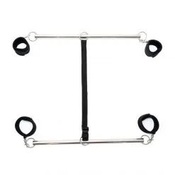 Rimba Double Barres Écartement Avec Menottes -Sextoy Soldes double barres menottes poignes 4