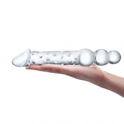 GLÄS Double Dong Chaîne Anale En Verre Double Ended -Sextoy Soldes double dong chaine anale en verre double ended 04