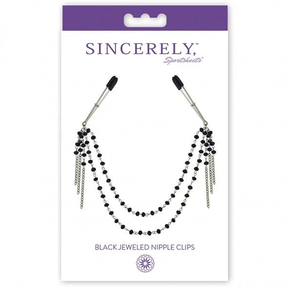 Sportsheets Pince à Seins Perles Midnight 2 Sportsheets Pince à Seins Perles Midnight – Image 2