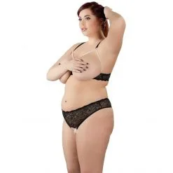 Cottelli Collection Ensemble 2 Pièces Grande Taille Soutien-Gorge Et String Perles Ouverts -Sextoy Soldes ensemble 2 pieces grande taille soutien gorge et string perles cottelli collection 04