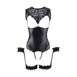 Cottelli Bondage Ensemble 2 Pièces Body Et Jarretières 9 Cottelli Bondage Ensemble 2 Pièces Body Et Jarretières -Sextoy Soldes ensemble 2 pieces body et jarretieres 03