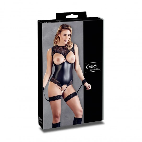 Cottelli Bondage Ensemble 2 Pièces Body Et Jarretières 7 Cottelli Bondage Ensemble 2 Pièces Body Et Jarretières – Image 7