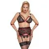 Cottelli Bondage Ensemble Lingerie Grande Taille En Rouge Et Noir