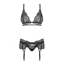 Obsessive Ensemble 3 Pièces Mixty 7 Obsessive Ensemble 3 Pièces Mixty -Sextoy Soldes ensemble lingerie mixty noir obsessive 03