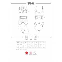 Obsessive Ensemble Frivolla -Sextoy Soldes ensemble lingerie obsessive frivolla noir tailles