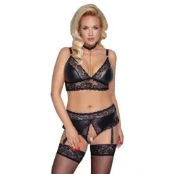 Cottelli Collection Ensemble Lingerie Ouverte Grande Taille Mat