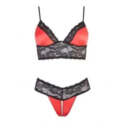 Cottelli Collection Ensemble Lingerie Ouverte Satin Rouge 10 Cottelli Collection Ensemble Lingerie Ouverte Satin Rouge -Sextoy Soldes ensemble lingerie ouverte satin rouge cottelli lingerie 04