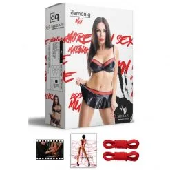 Demoniq Ensemble Vinyle Jupette Et Soutien-Gorge MAI -Sextoy Soldes ensemble lingerie vinyle demoniq mai 7