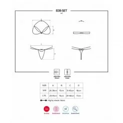 Obsessive Ensemble 2 Pièces 838-SET 9 Obsessive Ensemble 2 Pièces 838-SET -Sextoy Soldes ensemble 2 pieces 838 set noir 5