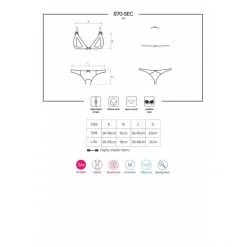 Obsessive Ensemble 2 Pièces Ouvert 870-SEC -Sextoy Soldes ensemble 870 sec obsessive rouge 5