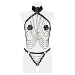 Grey Velvet Ensemble Chaînes 3 Pièces 8 Grey Velvet Ensemble Chaînes 3 Pièces -Sextoy Soldes ensemble chaines 3 pieces 4