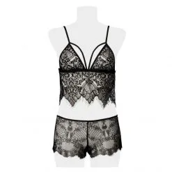 Grey Velvet Ensemble Dentelle Top Et Culotte -Sextoy Soldes ensemble dentelle 2 pieces 4