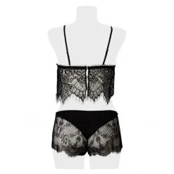 Grey Velvet Ensemble Dentelle Top Et Culotte -Sextoy Soldes ensemble dentelle 2 pieces 5