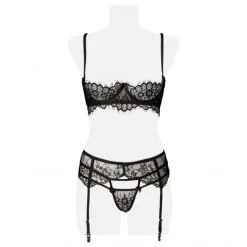 Grey Velvet Ensemble 5 Pièces Dentelles 10 Grey Velvet Ensemble 5 Pièces Dentelles -Sextoy Soldes ensemble dentelle 5pieces grey velvet 5