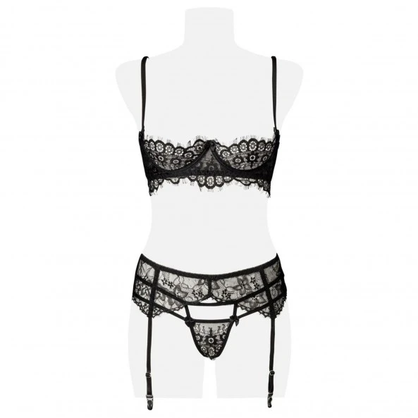 Grey Velvet Ensemble 5 Pièces Dentelles 5 Grey Velvet Ensemble 5 Pièces Dentelles – Image 5