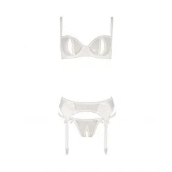 Abierta Fina Ensemble Dentelles Et Satin Ouvert -Sextoy Soldes ensemble dentelles et satin ouvert 4