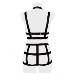 Grey Velvet Ensemble Harnais -Sextoy Soldes ensemble harnais 2 pieces 5