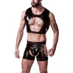 Grey Velvet Ensemble Erotique N° 20056