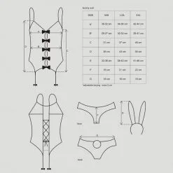 Obsessive Déguisement De Lapine Rose 7 Obsessive Déguisement De Lapine Rose -Sextoy Soldes ensemble lapin sexy rose femme obsessive infos tailles