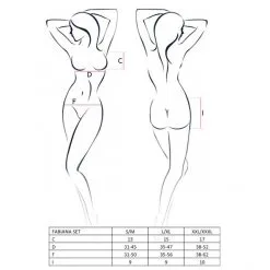 Passion Ensemble Lingerie Fabiana -Sextoy Soldes ensemble lingerie fabiana passion tailles