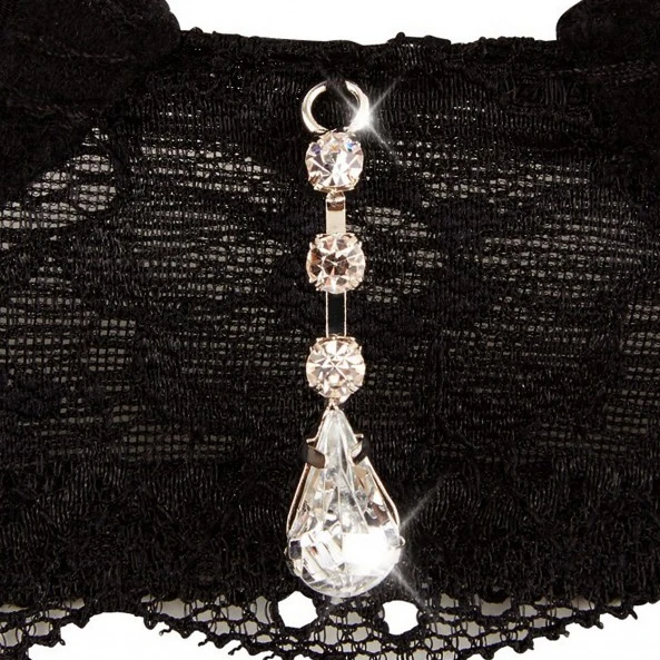 Abierta Fina Ensemble Ouvert Strass 3 Pièces 5 Abierta Fina Ensemble Ouvert Strass 3 Pièces – Image 5