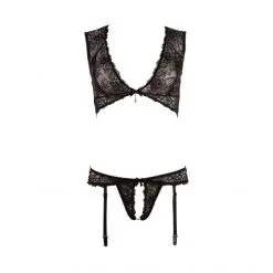 Abierta Fina Ensemble Ouvert String Porte Jarretelles 10 Abierta Fina Ensemble Ouvert String Porte Jarretelles -Sextoy Soldes ensemble ouvert string porte jarretelles 4