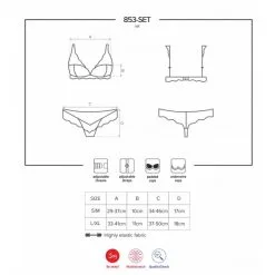 Obsessive Ensemble 2 Pièces 853-SET 9 Obsessive Ensemble 2 Pièces 853-SET -Sextoy Soldes ensemble sexy 853 set obsessive rouge 5