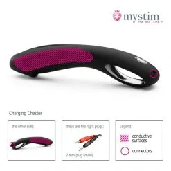 Mystim Dildo Charging Chester EStim -Sextoy Soldes estim gode charging chester mystim 3