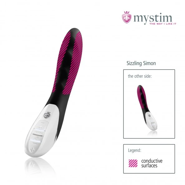 Mystim Vibromasseur Sizzling Simon EStim 2 Mystim Vibromasseur Sizzling Simon EStim – Image 2