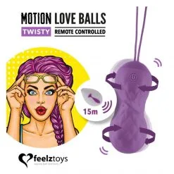 FeelzToys Boules De Geisha Télécommandées Motion Love Balls Twisty 7 FeelzToys Boules De Geisha Télécommandées Motion Love Balls Twisty -Sextoy Soldes feelztoys motion love balls twisty 02